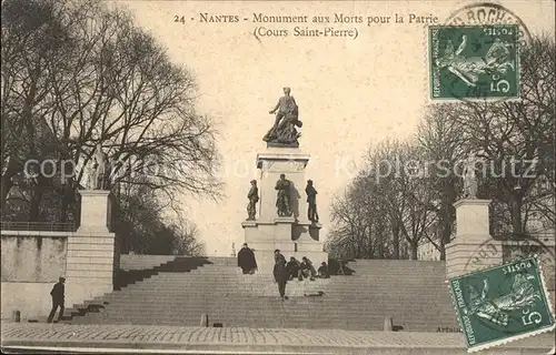 Nantes Loire Atlantique Monument aux Morts pour la Patrie Cours Saint Pierre Sculpture Kat. Nantes