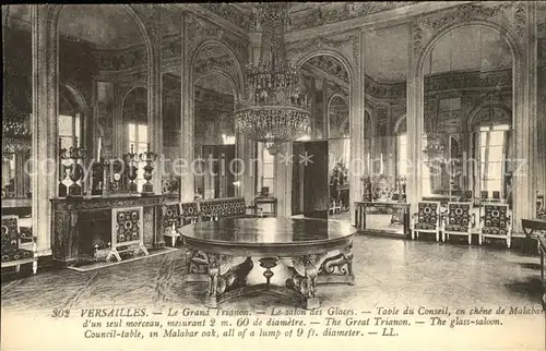 Versailles Yvelines Le Grand Trianon Salon des Glaces Kronleuchter Kat. Versailles