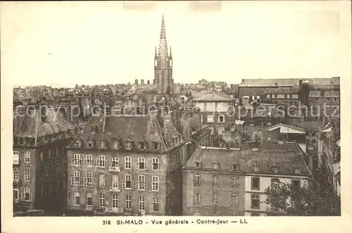 Saint Malo Ille et Vilaine Bretagne Vue generale Eglise Kat. Saint Malo