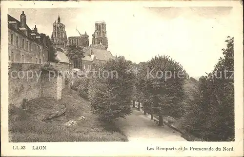 Laon Aisne Remparts et Promenade du Nord Kat. Laon