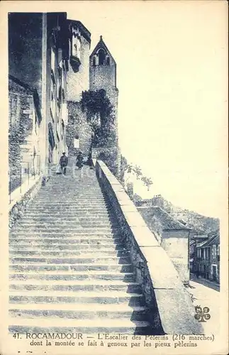 Rocamadour Escalier des Pelerins Kat. Rocamadour