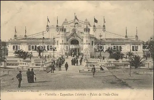Marseille Exposition Coloniale Palais de l Indo Chine Kat. Marseille