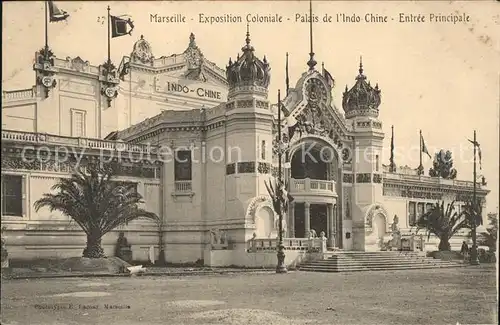 Marseille Exposition Coloniale Palais de l Indo Chine Kat. Marseille