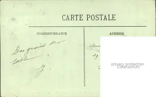 Carnac Morbihan Alignements du Menec Steinreihen Stempel auf AK / Carnac /Arrond. de Lorient