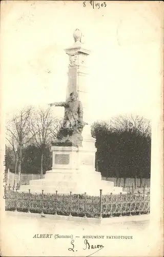 Albert Somme Monument Patriotique Kat. Albert