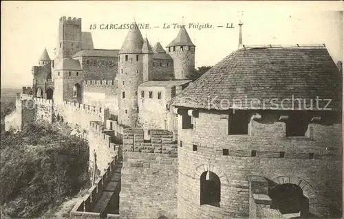 Carcassonne Cite Tour Visigothe Festung Kat. Carcassonne