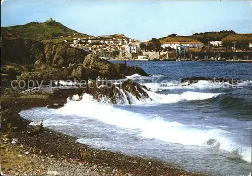 Port Vendres Strand Brandung Kat. Port Vendres