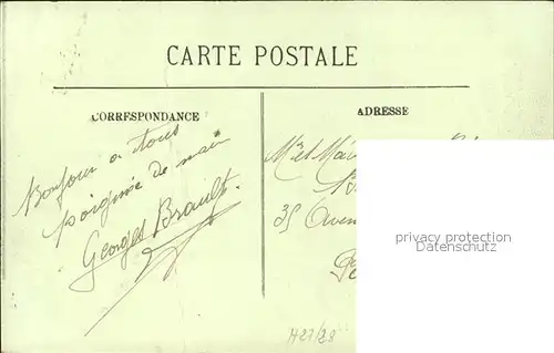 Chartres Eure et Loir Hopital Krankenhaus Stempel auf AK Kat. Chartres