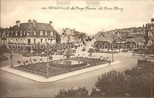 Deauville Plage Fleurie Place Morny Fontaine Kat. Deauville