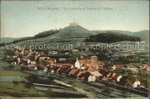Dabo Moselle Vue generale et Rocher du Chateau Kat. Dabo