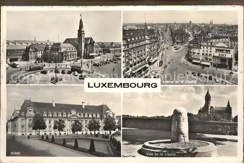 Luxembourg Luxemburg Gare Centrale Arbed Voie de la Liberte Monument Avenue / Luxembourg /