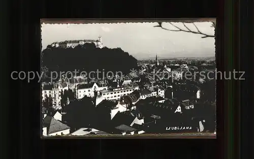 Ljubljana Panorama Schloss Kat. Ljubljana