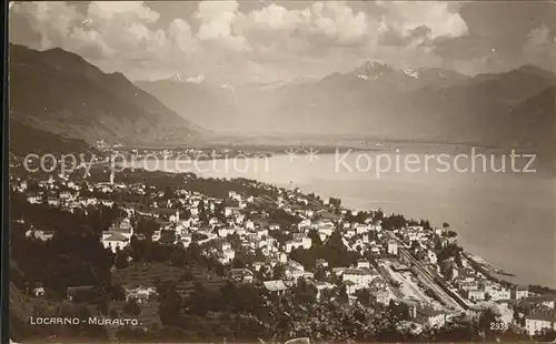 Muralto TI Gesamtansicht mit Alpenpanorama / Muralto Locarno /Bz. Locarno