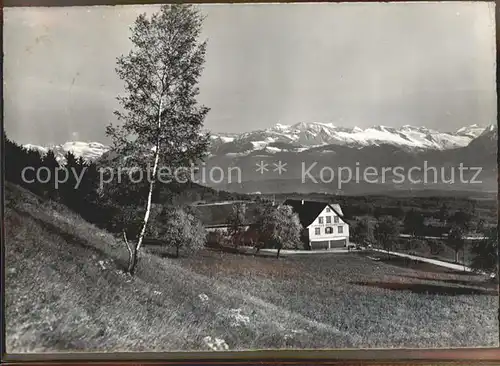 Hinwil Kurhaus Hasenstrick am Bachtel Alpenpanorama Kat. Hinwil