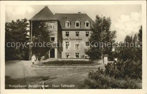 Berggiesshuebel Haus Talfrieden Kneippkurort Kat. Bad Gottleuba Berggiesshuebel