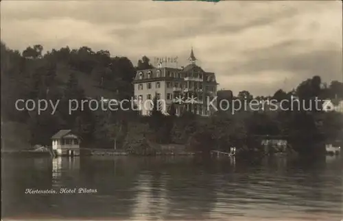 Hertenstein LU Hotel Pilatus am Vierwaldstaettersee Kat. Hertenstein LU