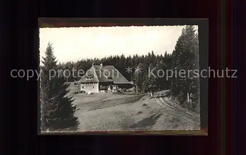 Furtwangen Hoehengasthaus Pension Martinskapelle Kat. Furtwangen im Schwarzwald