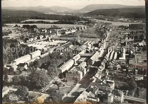 Baccarat Cristallerie et Rue des Cristalleries vue aerienne Kat. Baccarat