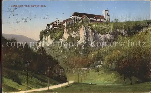 Mariastein SO Kloster Blick vom Talweg Kat. Mariastein