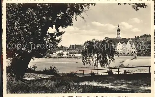 Landsberg Lech Lechwehr Kirchturm Kat. Landsberg am Lech