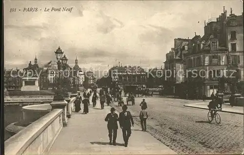 Paris Le Pont Neuf Monument Kat. Paris