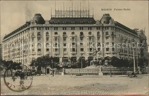 Madrid Spain Palace Hotel Monument Kat. Madrid