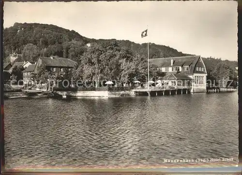 Mannenbach Salenstein Hotel Schiff am Untersee Flagge Kat. Mannenbach Salenstein