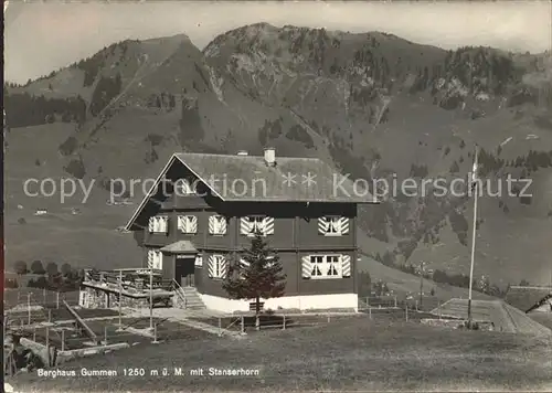 Gummen Berghaus Gummen mit Stanserhorn Kat. Gummen