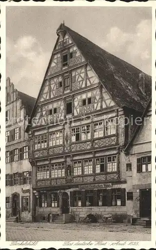 Dinkelsbuehl Das deutsche Haus Fachwerkhaus  Kat. Dinkelsbuehl