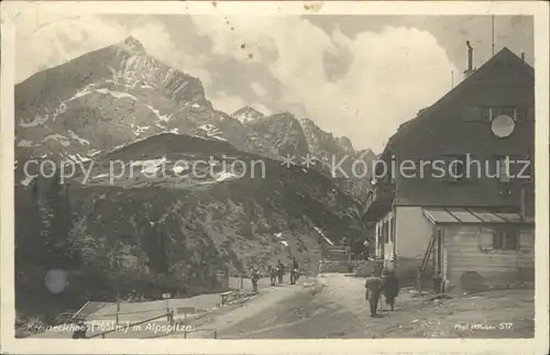 Kreuzeckhaus Alpspitze Foto H. Huber Nr. 517 Kat. Garmisch Partenkirchen