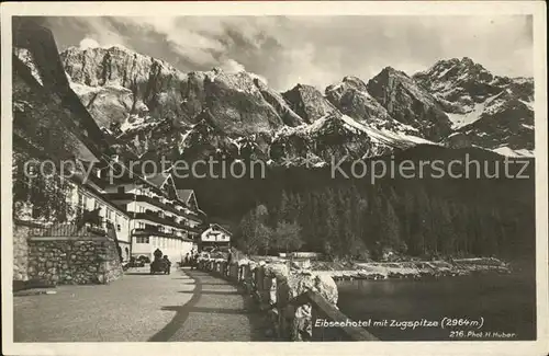 Grainau Eibseehotel Zugspitze Foto H. Huber Nr. 216 Kat. Grainau