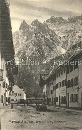 Mittenwald Karwendel Tirol Untermarkt  Kat. Schwaz