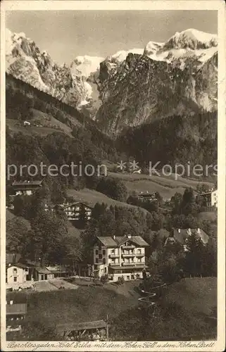 Berchtesgaden Hotel Erika Hohen Goell Hohen Brett Kat. Berchtesgaden
