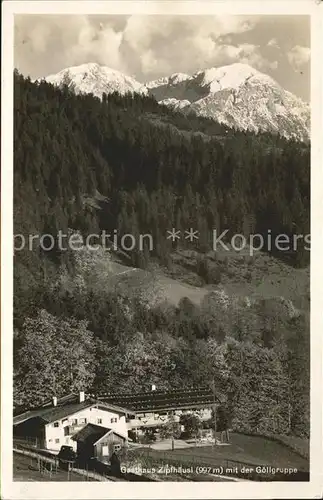 Ramsau Berchtesgaden Gasthaus Zipfhaeusl Goellgruppe Kat. Ramsau b.Berchtesgaden