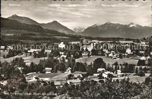 Bad Heilbrunn Wettersteinwand Jochberg Herzogstand Kat. Bad Heilbrunn