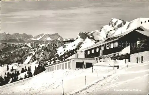 Lenggries Brauneckhuette Idealhang Zugspitze Bergstation Kat. Lenggries