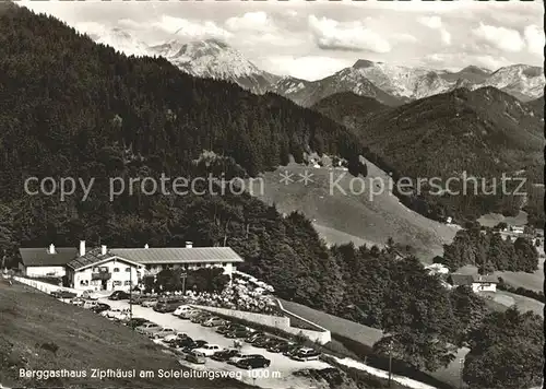 Ramsau Berchtesgaden Berggasthaus Zipfhaeusl Soleleitungsweg Kat. Ramsau b.Berchtesgaden