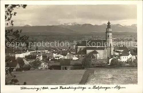 Tittmoning Salzach Dachsteingebirge Salzburger Alpen Kat. Tittmoning