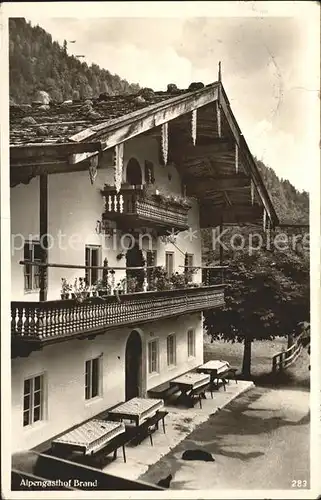 Ruhpolding Alpengasthof Brand  Kat. Ruhpolding