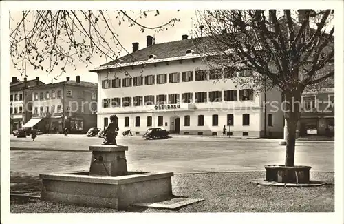 Holzkirchen Oberbayern Hotel Gasthof Oberbraeu Kat. Holzkirchen