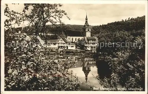Bad Liebenzell Partie am Fluss Kirche Kat. Bad Liebenzell