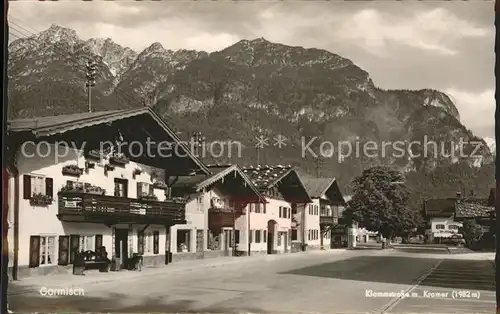 Garmisch-Partenkirchen Klammstrasse mit Kramer Ammergauer Alpen / Garmisch-Partenkirchen /Garmisch-Partenkirchen LKR