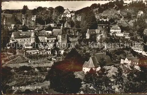 Monschau Teilansicht mit Burg Kat. Monschau