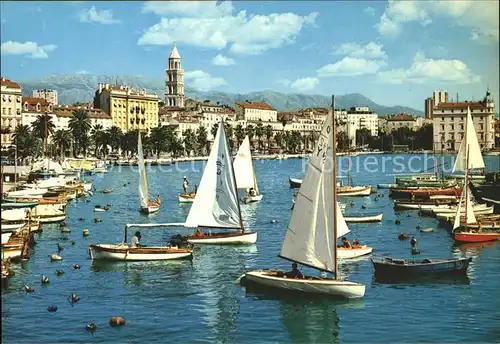 Split Spalato Hafen Segelboote Kat. Split