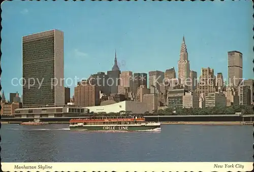 New York City Manhatten Skyline seen from Brooklyn / New York /