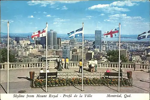 Montreal Quebec Skyline from Mount Royal Kat. Montreal