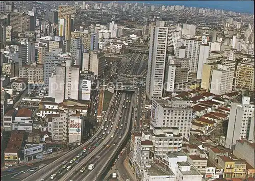 Sao Paulo Vista aerea do Elevado Costa e Silva Kat. Sao Paulo