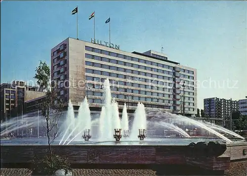 Rotterdam Hilton Hotel Springbrunnen Kat. Rotterdam