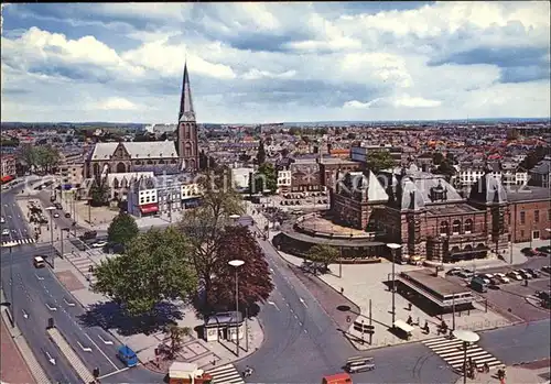 Arnhem Panorama en Velperplein Kirche Kat. Arnhem