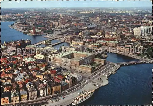 Stockholm Royal Palace Air Panorama Kat. Stockholm